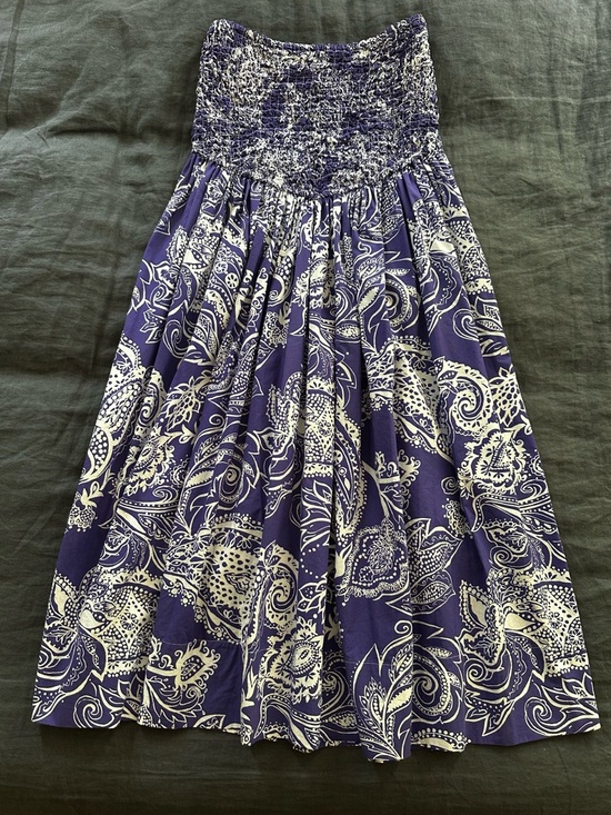 Mara Hoffman - Organic Cotton Nicole Maxi Skirt / Strapless Dress - Size Small - Picture 3 of 16